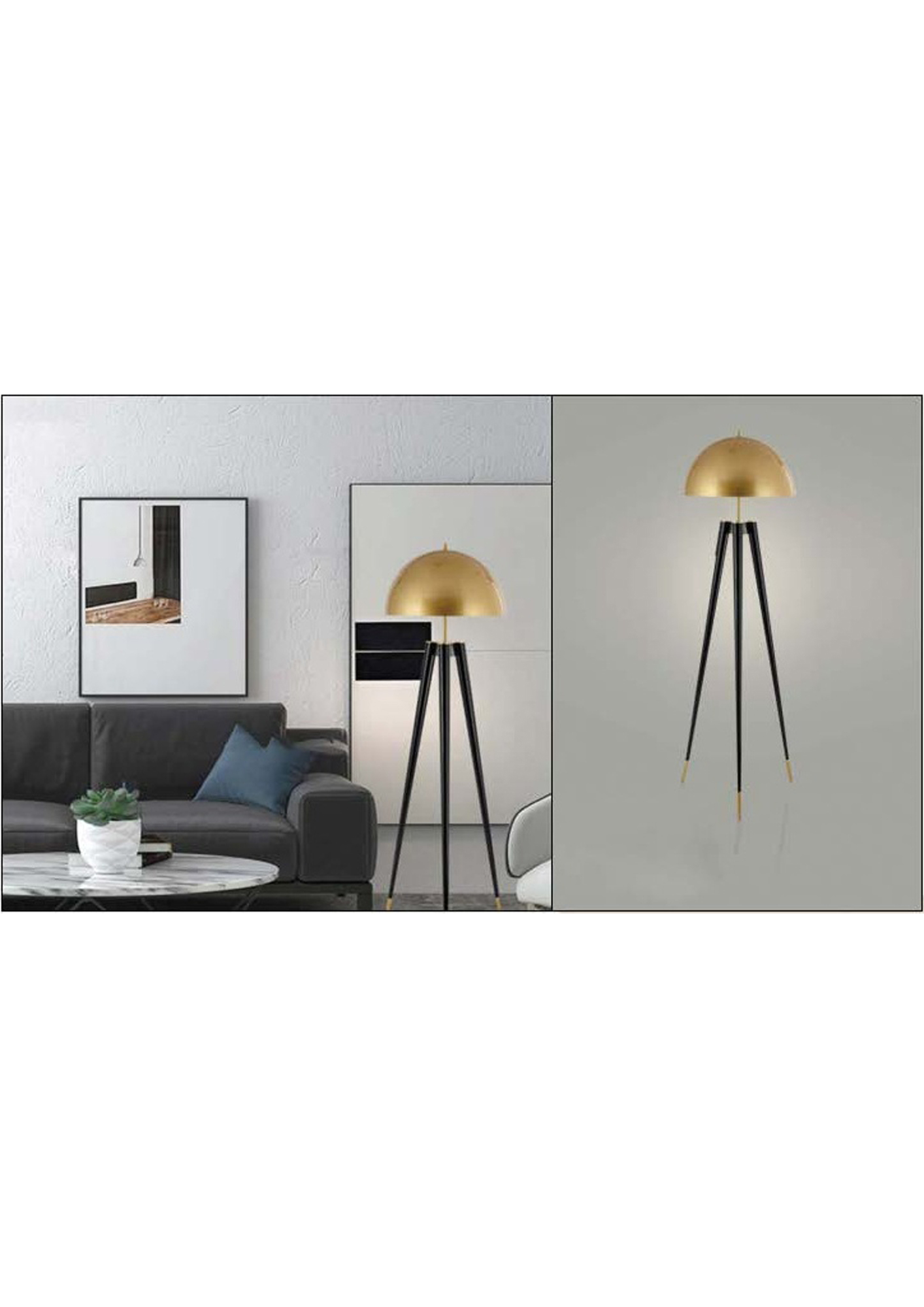 Beyond Lights - Gold Dome Lamp- GL